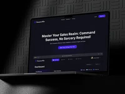 Commerce Pulse - SaaS Landing Page 3d saas website app landing page b2b website bento grid crm landing page crm saas crm website ecommerce saas finance saas website landing page marketing saas marketing site numbers pricing page saas landing page saas website sales landing page sales saas sales website software landing page