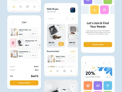 InShop ~ Ecommerce Mobile App branding design graphic design illustration logo ui uidesign uiux ux uxdesign