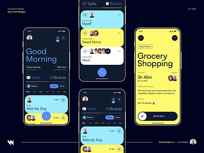 📅✨ Streamline Your Day: Introducing Our Daily Task Manager! branding design graphic design illustration ui ux