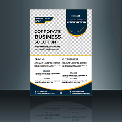 CORPORATE BUSINESS FLYER DESIGN graphic design