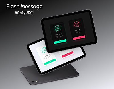 Modal For Flash Message Design - DailyUI Day011 dailyui011flashmessage