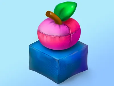 Casual game props 2d 2d art 2d artist apple art casual art casual game casual style digital art game art game props photoshop render