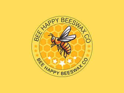 A BEE BRAND LOGO 3d animation bee wax logo branding design graphic design honey bee honey bee logo honey brand honey logo illustration logo logo design motion graphics save bees ui vector