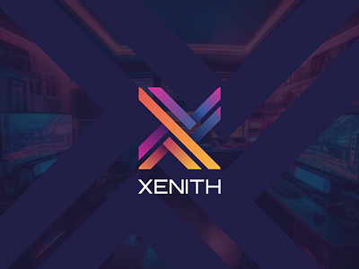 Xenith Logo branding design gaming graphic design letter logo vector