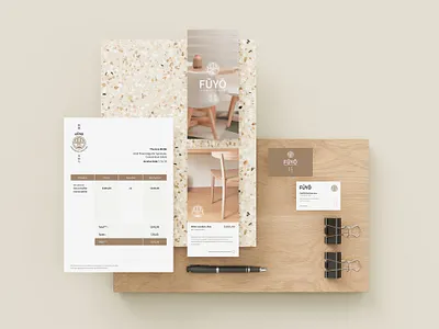 Familial furniture store brand clean design familial furniture store graphic inspiration japanese logo mockup modern paper trend