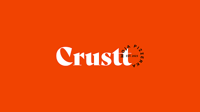 Crustt Pizzeria Branding 3d branding des graphic design logo motion graphics ui