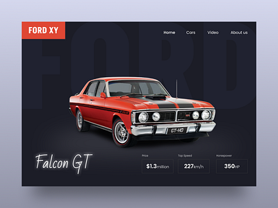 Webpage for Ford Car adobe awesome car car website dribbble figma ford landing page product product design top trend trendy ui ui design uiux ux ux design webpage websitr