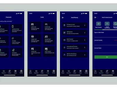 Banking Mobile App Design appdesign design finance mobile ui uiux