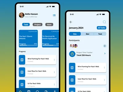 Time Management Mobile Application Design appdesign design mobile mobiledesign productdesign ui uiux