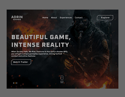 Gaming Landing Page virtualrealityfun