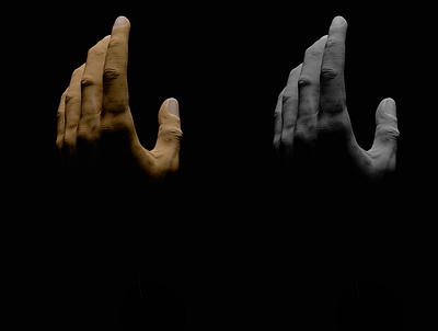 3D Hand Gesture 3d animation blender hand sculpting