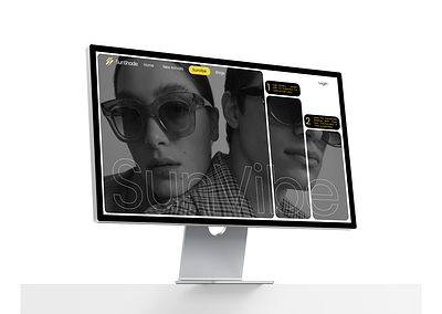 SunShades: Aesthetic Sunglasses Website aesthetic animation branding design graphic design illustration logo modern sunglasses typography ui ux vector
