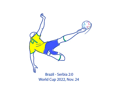 Brazilian air samba brazil character football graphic illustration socer vector world cup 22