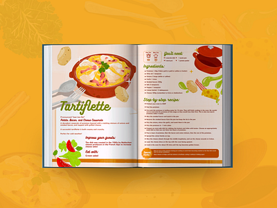 Recipe Book Illustration book illustration book kids book recipe cook design food food illustration graphic design illustration illustration set menu design menu illustration recipe