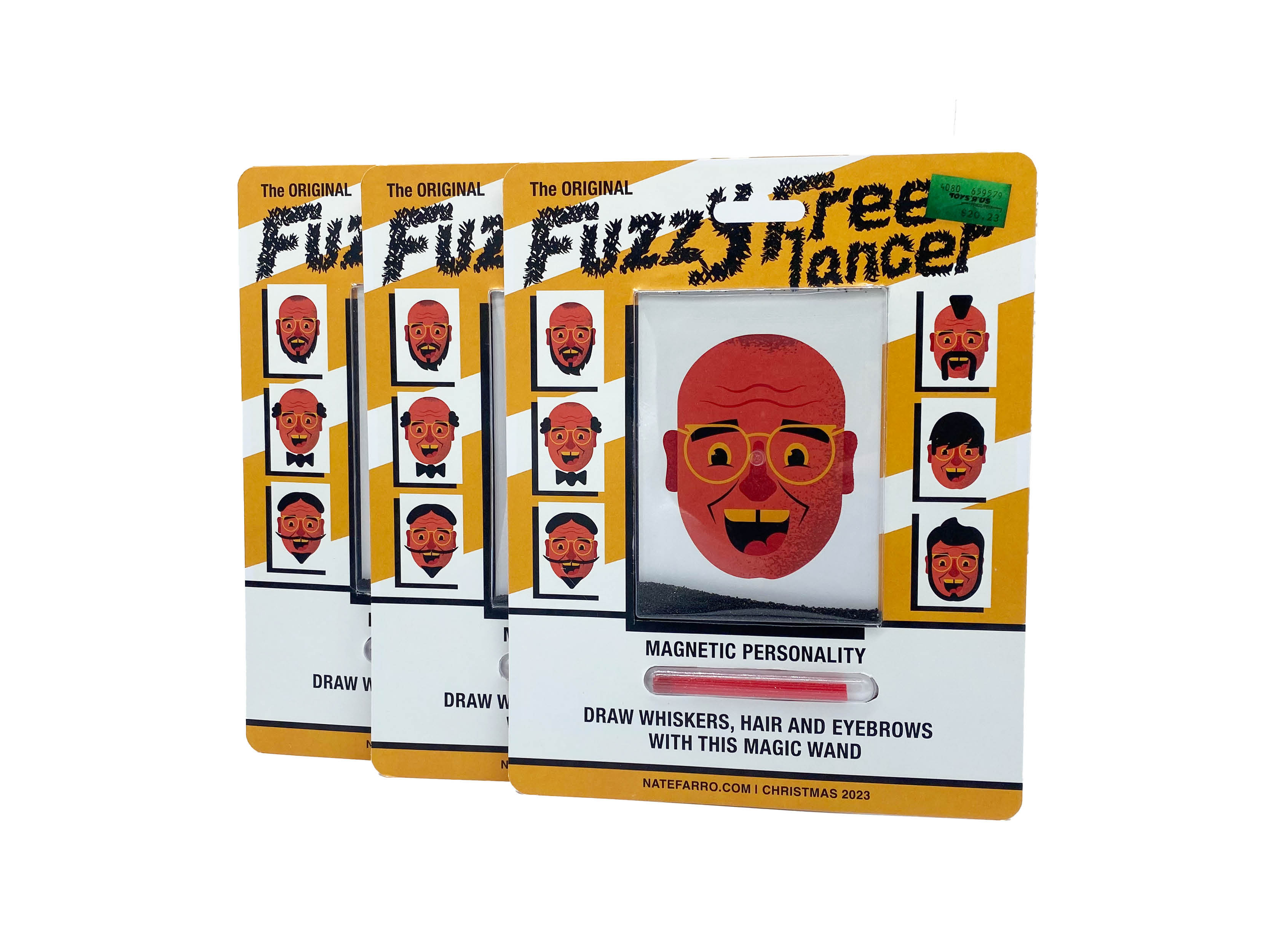 Fuzzy Freelancer - Custom Toy client gift custom toy freelance fuzzy natefarro vintage toys wooly willy