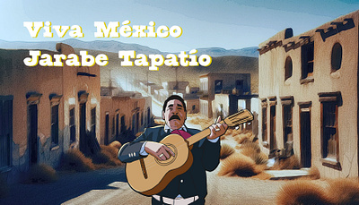 Drawing of Mexican traditional singer Mariachi dancing desert gif graphic design graphicdesign guitar illustration instrument latin latino man mexican mexico music musician old man singer street town wallpaper