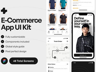 E-Commerce App UI Kits for Figma application template e commerce app ui kits for figma ecommerce ecommerce templates ios ios app ios app design ios template screen screen mockup template ui and ux ui design ui kit ui mockup ui template ui ux user experience design user interface user interface design