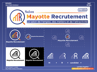 MR Mayotte Recrutement branding graphic design logo