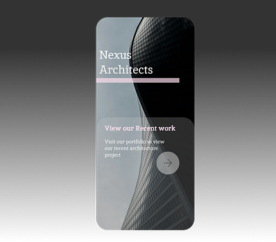 Nexus Architect app design architect branding design graphic design home screen login mobile page ui uiux