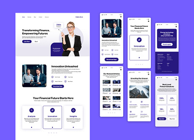 Fin-tech company Website Design branding digital design graphic design landing page landing page design ui uiux prototyping user experience user interface ux research uxui uxui design web design website website design website redesign