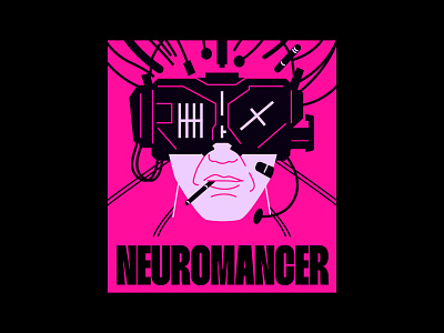 Cyberpunk - Neuromancer branding carousel colour cyberpunk design flat future futuristic graphic graphic design illustration logo modern neuromancer ui vector
