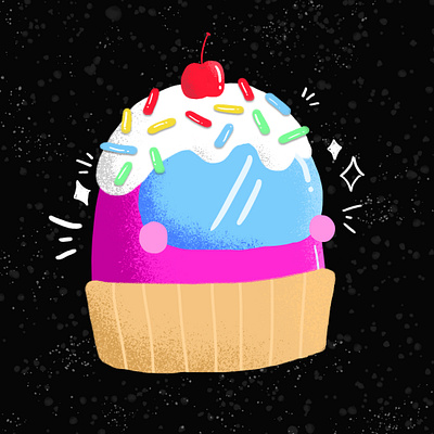 Among Kita (Us): Cupcake among us branding cute design doodle drawing graphic design illustration logo minimal ui vector