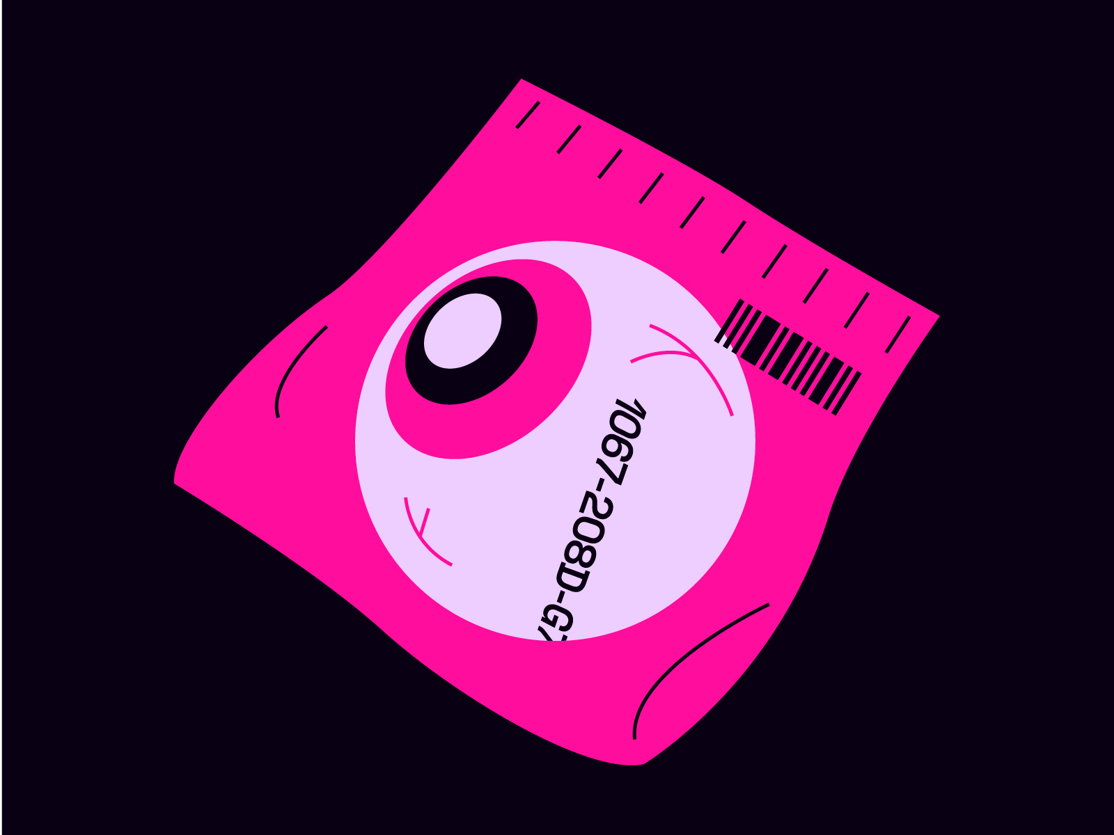 Cyberpunk - Eyeball blade runner branding carousel colour cyberpunk design film flat future futuristic graphic graphic design illustration minimal modern movie
