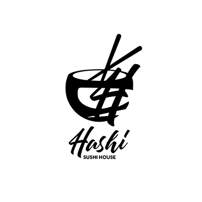 "Hashi Sushi House" Concept Logo branding logo