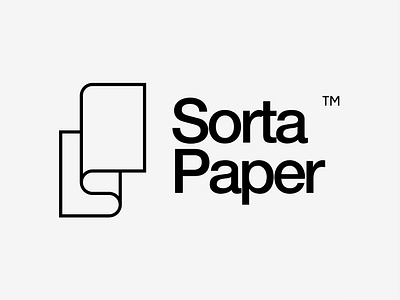Sorta Paper Logo brand design brand identity branding design graphic design logo logo design logotype