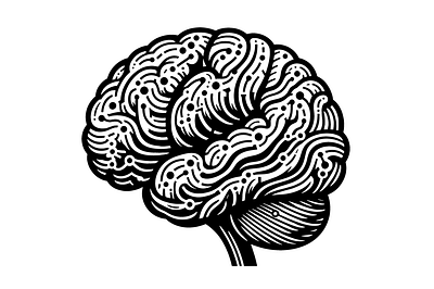 Brain SVG design logo