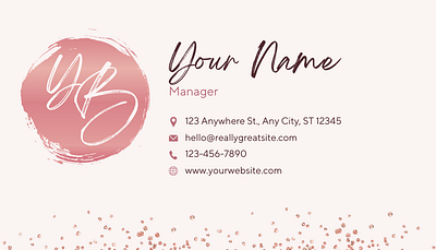 Bussiness Card Template editable using Canva branding graphic design logo