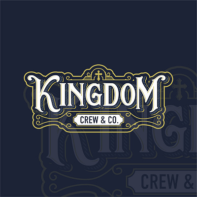 Kingdom Crew & Co. badge logo branding design digital illustration drawing graphic design illustration logo logo design logo illustration logo retro logo vintage vector