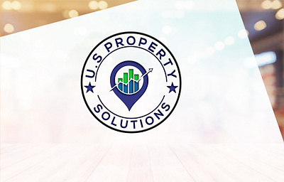 U.S Property Solutions creative logo illustration logo logo design natural logo u.s property solutions