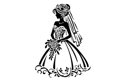 Bride SVG design