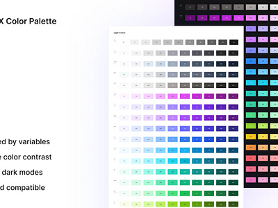 Frames X Color Palette for Figma branding design system figma interface ui ui kit ux