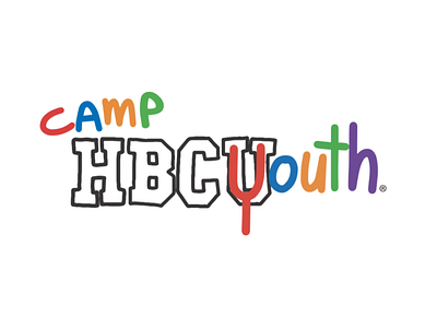 Camp Hbcyouth logo branding kids logo