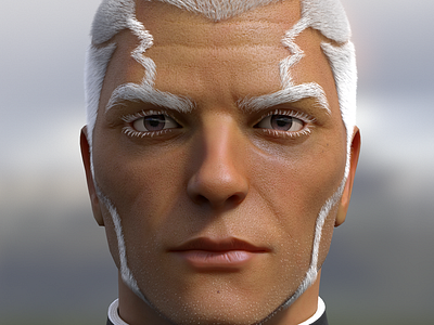 Enrico Pucci 3D Fan Art 3d character design game ready illustration realistic render