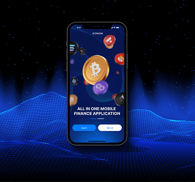 Finance mobile App app crypto design illustration logo mobile onboarding ui ux