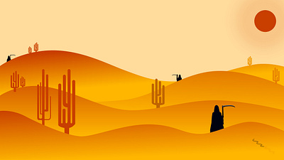 Desert artwork desert design digital art lost silence xd art