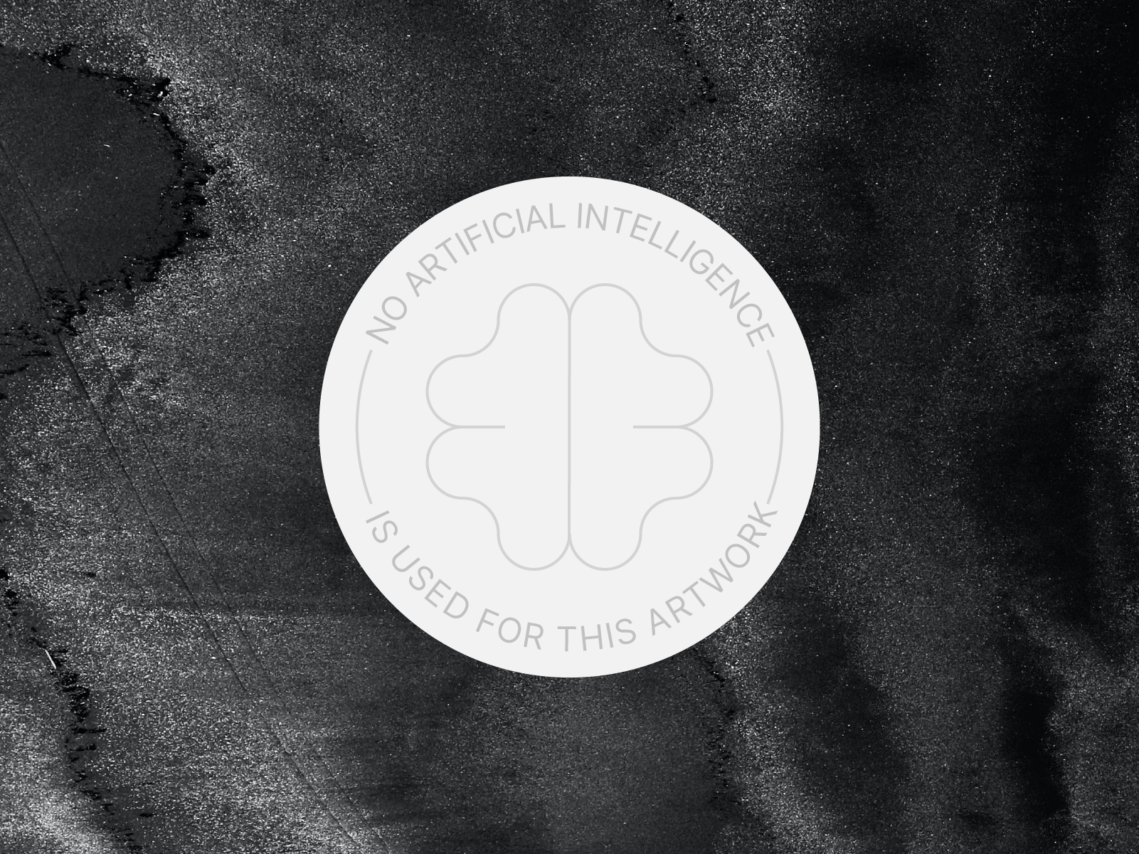 NO AI Patch ai artificial intelligence craft crafted design graphic graphic design logo no ai patch