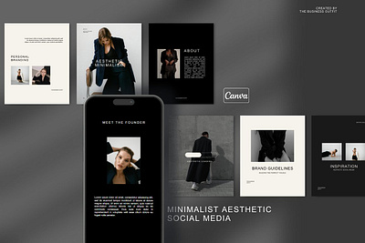 Canva Minimal Instagram Posts aesthetic templates canva instagram canva minimal instagram posts canva template minimalist social media canva social media template