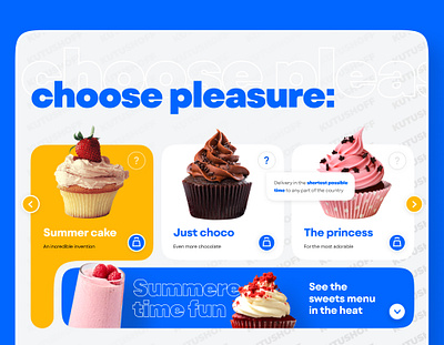 Online store of sweets – Магазин сладостей design graphic design landing ui ux web design