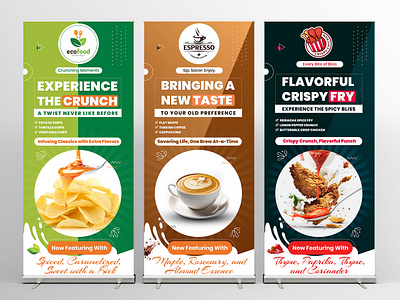 Food Roll Up Banner, Retractable Banner, Pop Up , Pull Up Banner banner banner art billboard branding chips coffee flyer food food items foodie design fried chicken graphic design leaflet marketing pop up banner poster print design pull up roll up roll up banner