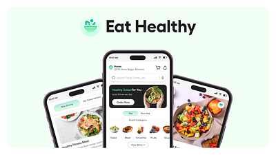 Eat Healthy - Nutrician Food Delivery Concept case study design food food app food delivery health mobile app mockup nutrition food order ui ux zomato