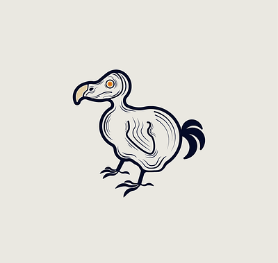 Dodo adobe biology bird dodo graphic graphic design illustration illustrator lines logo minimalism zoology