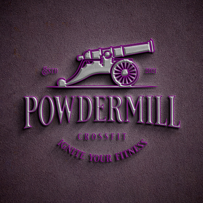 Powdermill Logo Design project 3d app branding design graphic design illustration logo ui ux vector
