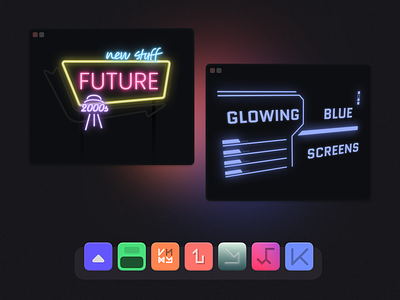 Just some Futuristic Shots 3d 3d designs blurry fictional ui futuristic glowing ui holographic ui neon noise science fiction scifi ui