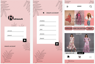 Rudraunsh (Shopping App) ui ux