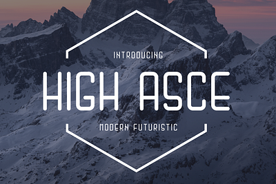 High Asce - Modern Futuristic Round Font feminine font futuristic high minimalist rounded sans serif text type typeface