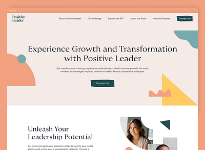 Positive Leader visual identity and website brand branding design graphic design illustration logo marketing meyers briggs personality test philosophy psychology ui ux vector web design website design